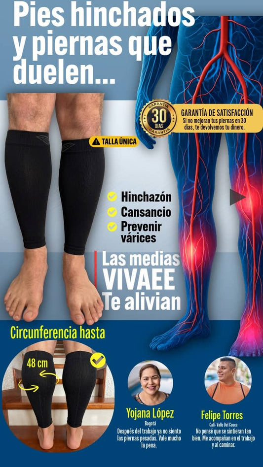 Media Pantorrillera - Pies hinchados y piernas que duelen