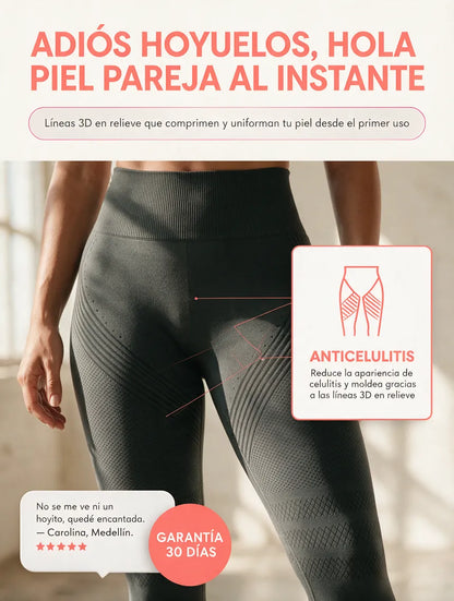 Leggings anticelulitis con líneas 3D