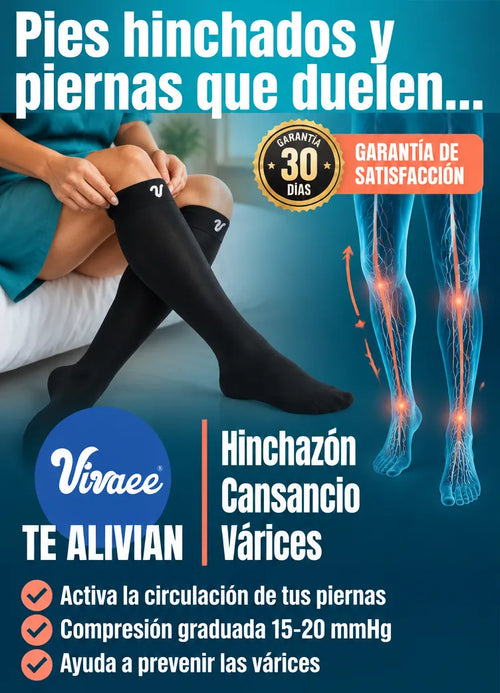 Medias de compresión VIVAEE - pies hinchados y piernas que duelen