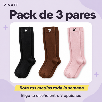 Pack de 3 pares de medias Vivaee