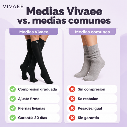 Medias Vivaee vs. medias comunes