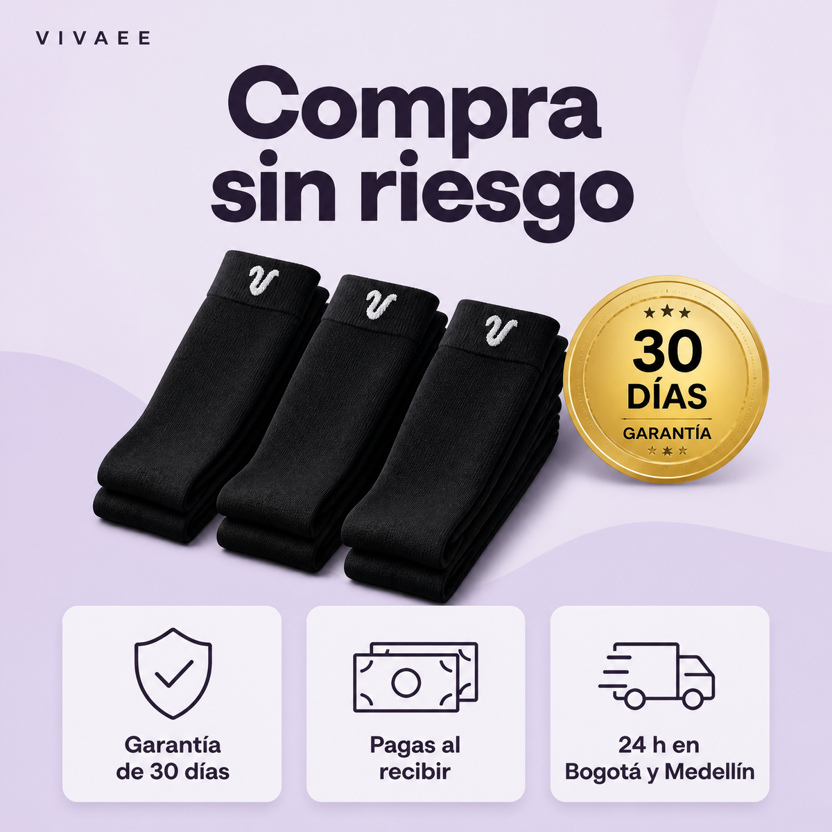 Compra sin riesgo: garantía de 30 días y pago contraentrega